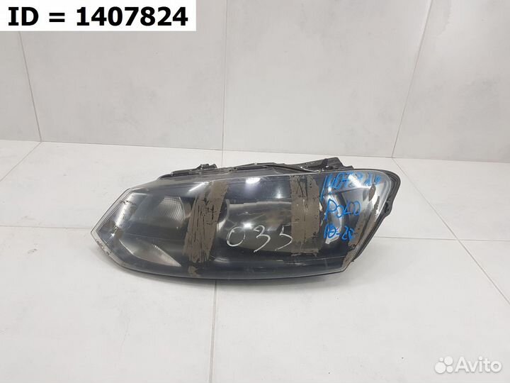 Фара левая Volkswagen Polo