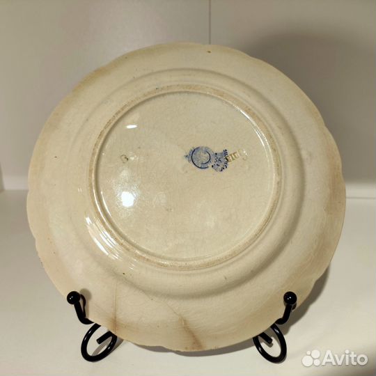 Антикварная французская тарелка, 20 век