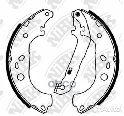 Колодки тормозные барабанные зад FN51001 NiBK