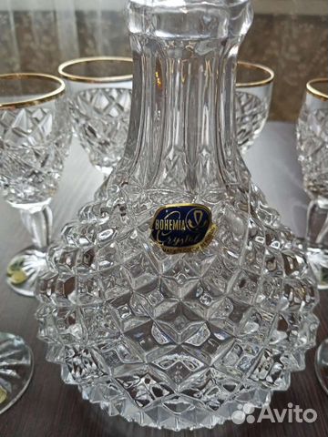 Графин штоф хрустальный с рюмками