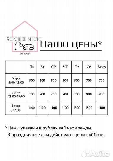 Аренда помещения для мероприятия