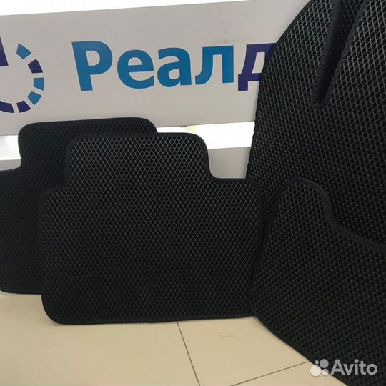 Коврики ева eva эва Skoda Rapid чёрные чёрный кант