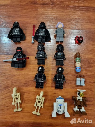 Lego star wars минифигурки и детали от них