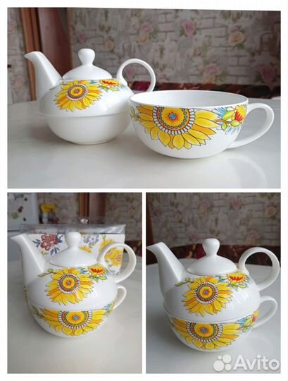 Чайная пара эгоист, чайник и чашка