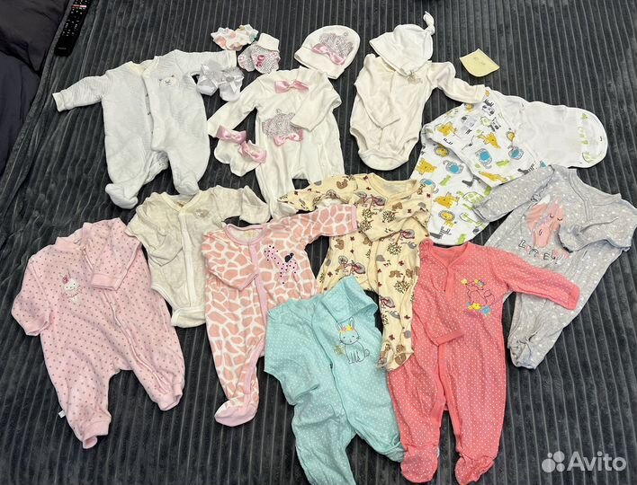 Вещи пакетом на девочку 50-56