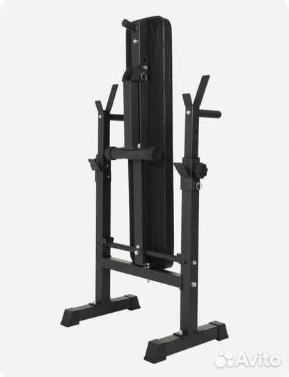 Скамья для жима со штангой, гриф и диски