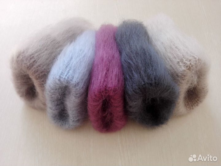 Зимняя шапка пушистик