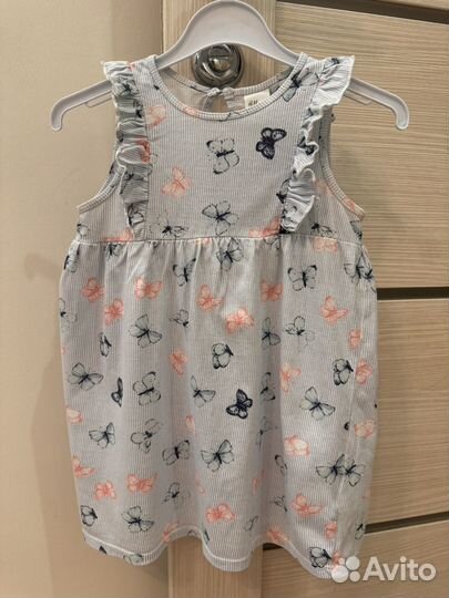 Платье летнее h&m для девочки 86-92