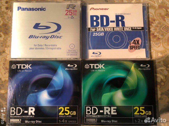 Диски BR, DVD-RAM, DVD+R DL, CD 800mb