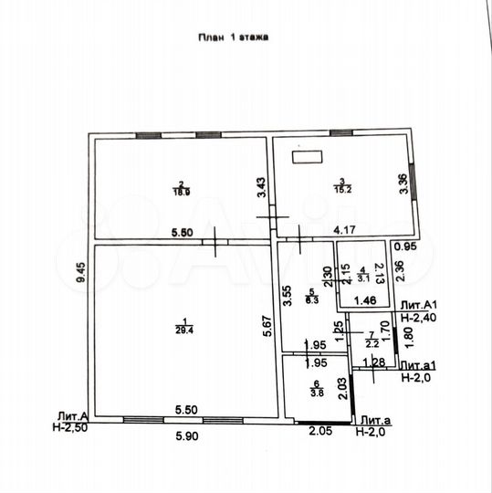 Дом 72,9 м² на участке 6 сот.
