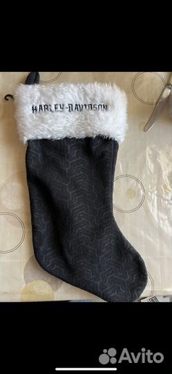 Новогодний носок для подарков Harley-Davidson