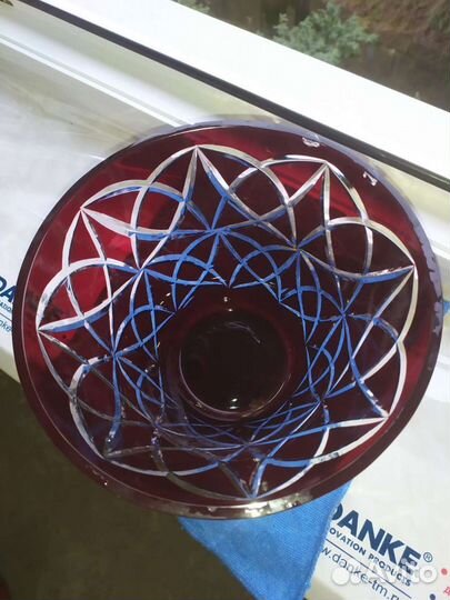 Цветной антикварный хрусталь