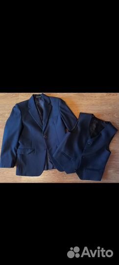 Костюм пиджак жилет рубашка 134р
