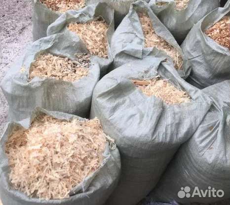 Опилки стружка в мешках