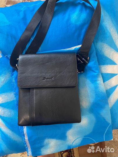 Мужская кожаная сумка через плечо