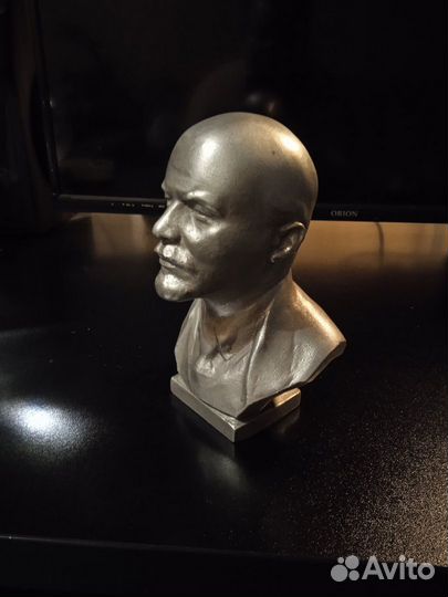 Бюст Ленина СССР силумин
