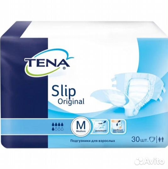 Подгузники для взрослых tena slip original