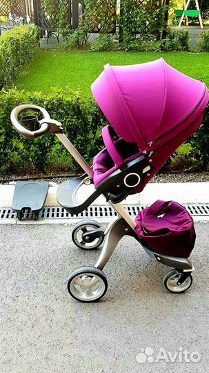 Коляска stokke xplory + люлька +акссесуары