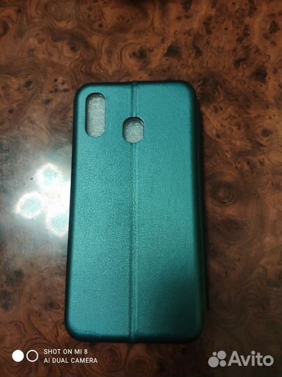 Чехол на Самсунг а20-а30 цвет зелёный (изумруд)