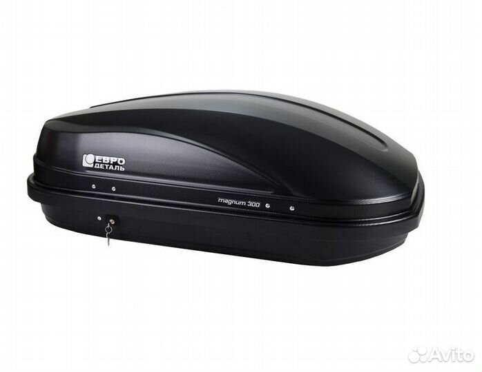 Бокс багажный Евродеталь Магнум 300 черный карбон