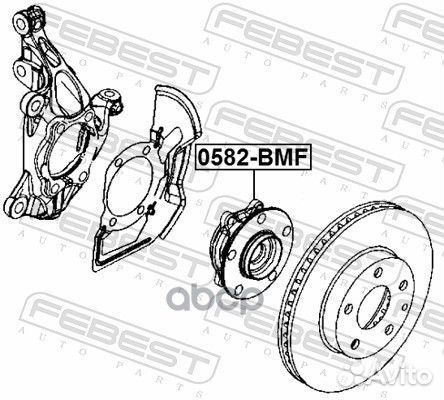 Ступица передняя 0582BMF Febest