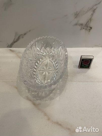 Хрустальная ваза СССР для фруктов