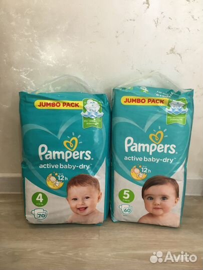 Подгузники Pampers 2 3 4 5 размер