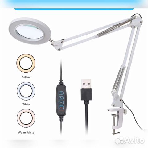 Лампа лупа, для маникюра, косметолу