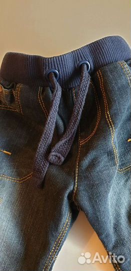 Новые утепленные джинсы Marks & Spencer, ок.80 см