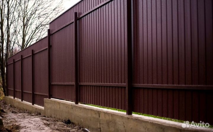 Забор из профнастила