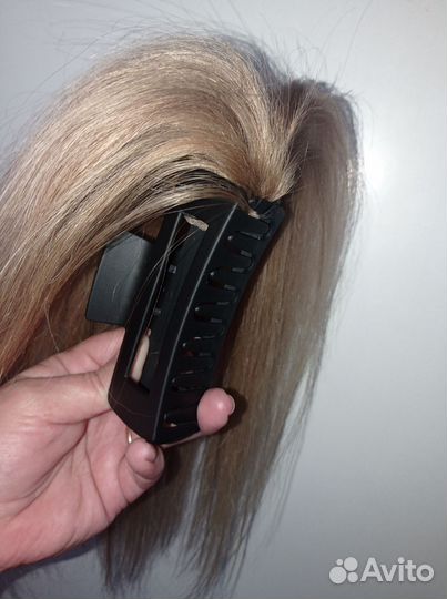 Хвост на крабе из натуральных волос