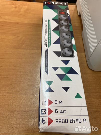 Сетевой фильтр 6 гнезд