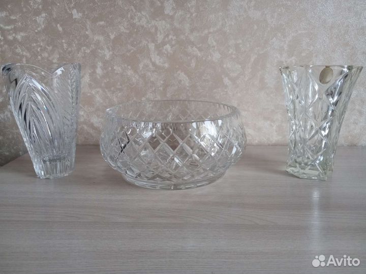 Ваза хрустальная