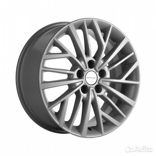 Литые диски 7x17 5x108 63.35 ET50 khomen KHW 1717 F-silver