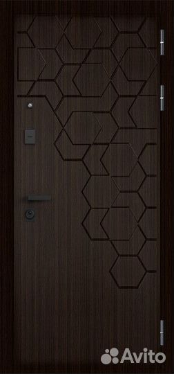 Дверь входная металлическая с зеркалом