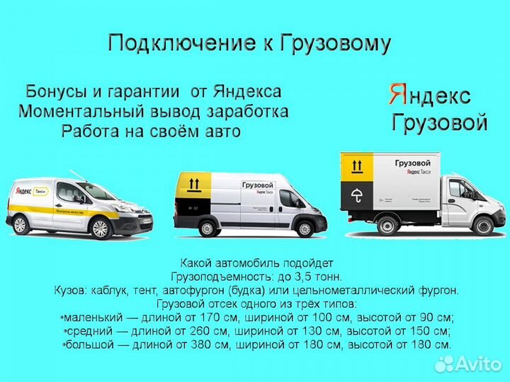 Работа со своим грузовиком в Яндекс подработка