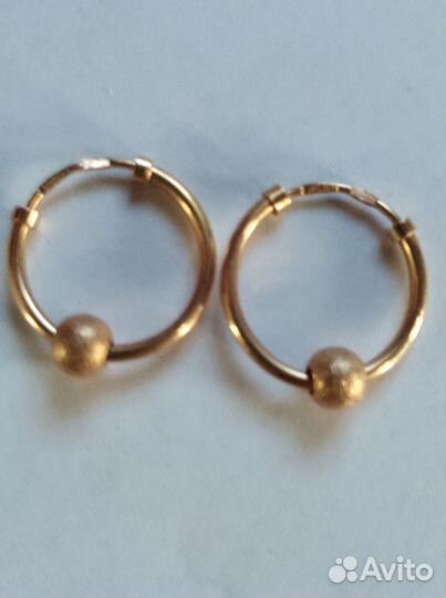 Золотые серьги Конго