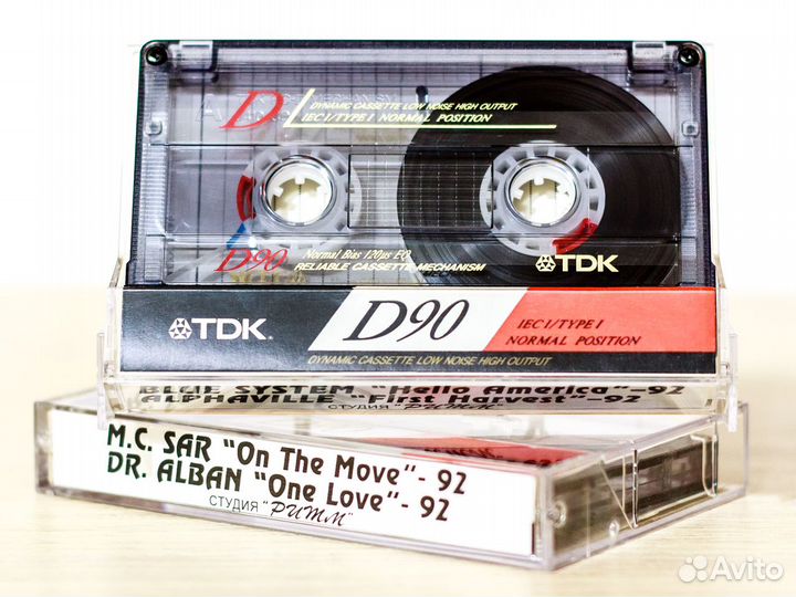 Кассеты Студийные TDK D-90 с записью / Раритет