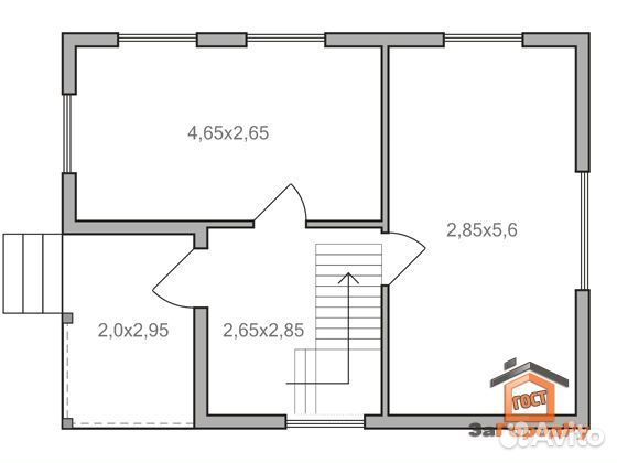 Каркасный дом 88 кв.м под чистовую отделку 7320