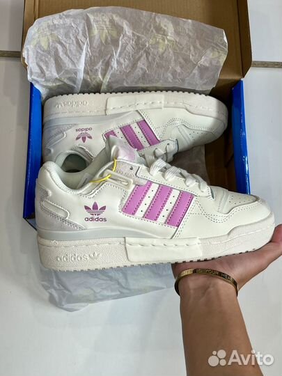 Кроссовки Adidas Forum 84 Low Cloud White Pink