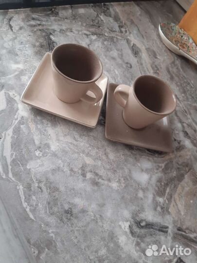 Чашка с блюдцем фарфор