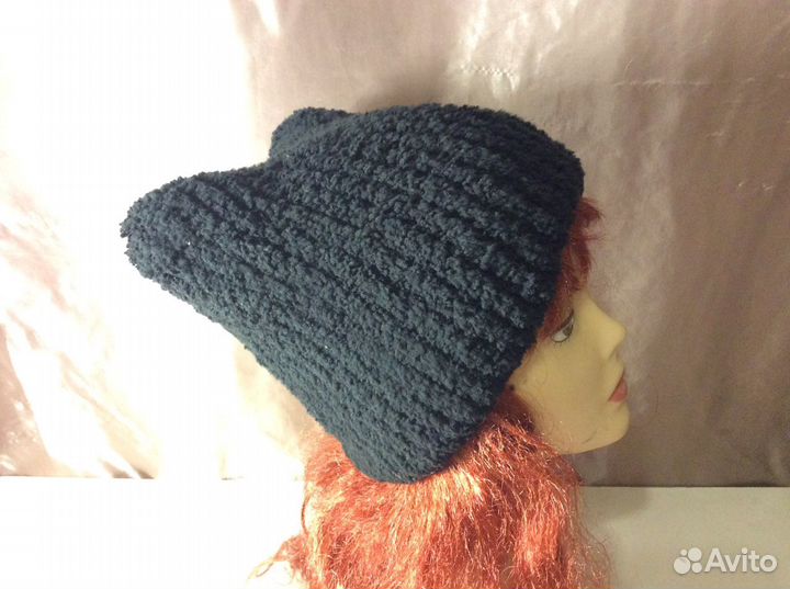Авторская папаха из микрофибры, р 55-57, арт 250