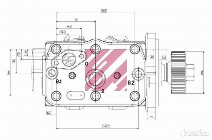 Воздушный компрессор Renault 442 куб.см