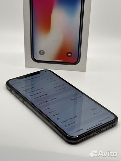 iPhone X, 256 ГБ