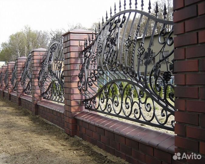 H2Заборы кованные из металла 1м/h2 p/p pstro