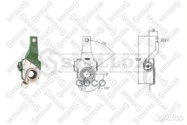 85-04113-SX трещетка автомат., правая передняя