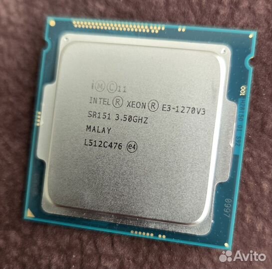 Процессор Intel xeon e3-1270 v3 LGA1150