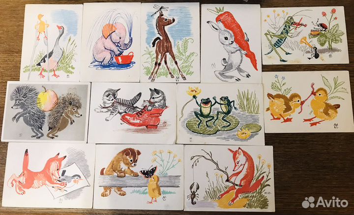 Наборы детских открыток СССР