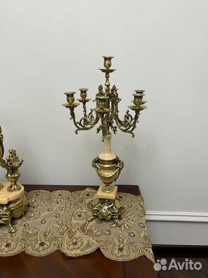 Подсвечники и канделябры бронза часы