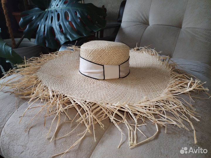 Соломенная шляпа натуральное волокно